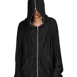 【ASPARAGUS】Pleats plus sleeve zip up