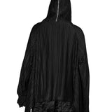 【ASPARAGUS】Pleats plus sleeve zip up