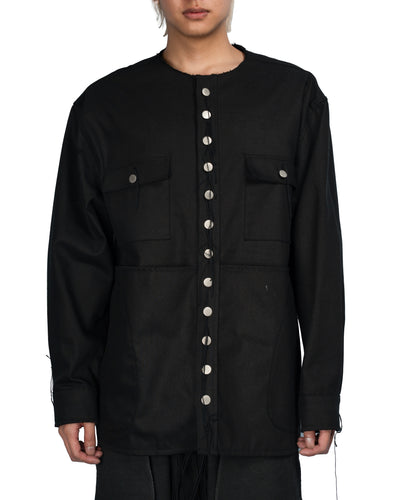 Multi button collar off jacket