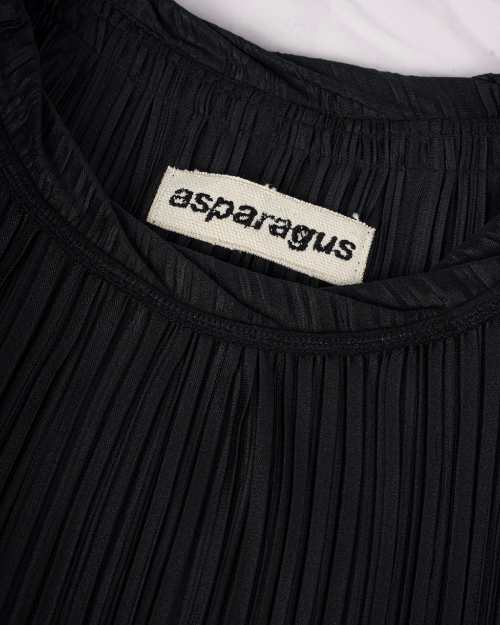 【ASPARAGUS】Pleats plus short sleeve t-shirt
