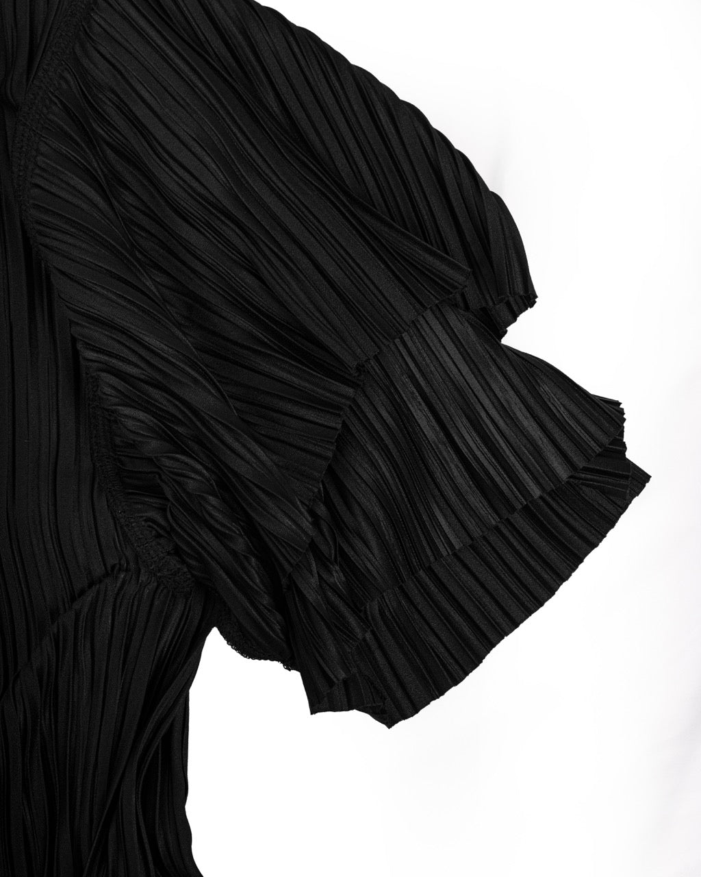 【ASPARAGUS】Pleats plus short sleeve t-shirt