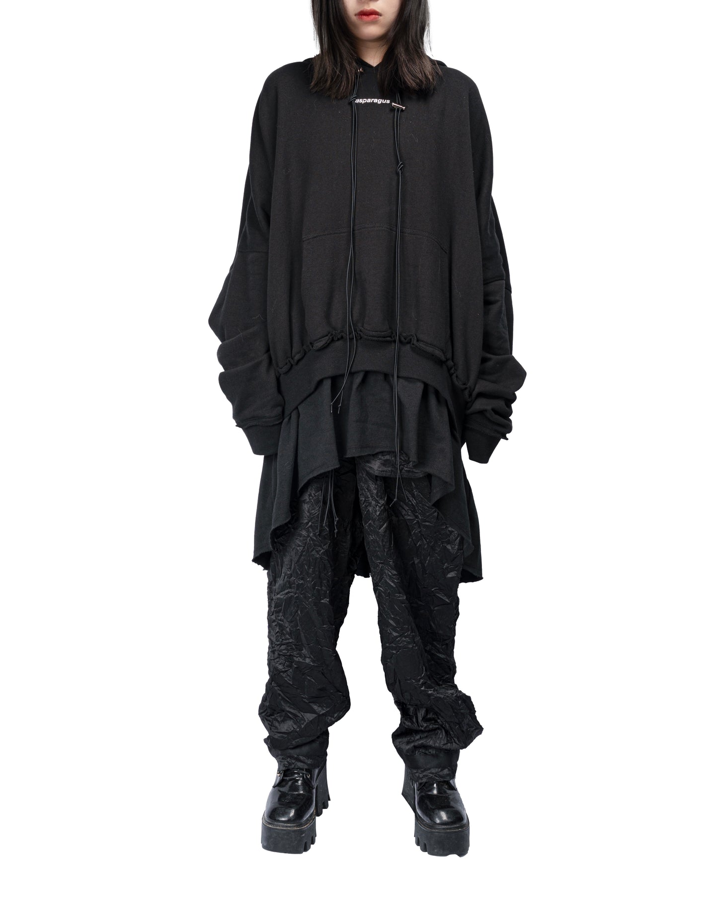 【ASPARAGUS】Layered hoodie