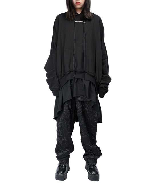 【ASPARAGUS】Layered hoodie