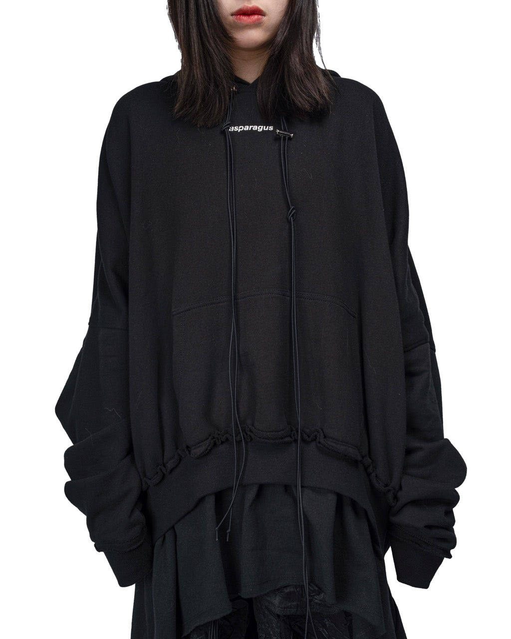 【ASPARAGUS】Layered hoodie