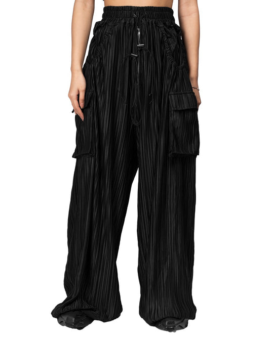 【ASPARAGUS】Pleats pocket wide pants