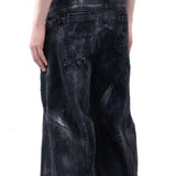 【NO FAITH STUDIO】BLACK ARTISANAL DUNE DENIM