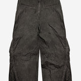 Dyed Multi-Pocket Nylon Parachute Pants