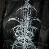 17.dhc 1 of 1 hand painted leather biker jacket