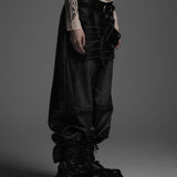 VINTAGE LEATHER WASHED PANTS