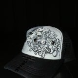 17.dhc 1 of 1 hand painted trucker cap