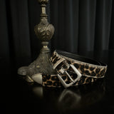 Leopard carved Belt