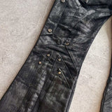 Dark Knight Flare Waxed Pants