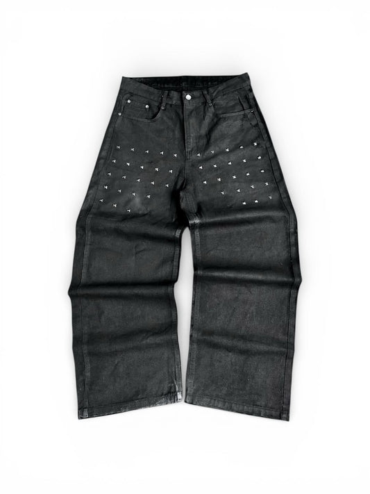 BUDS FLARED WAXED JEAN