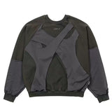 【AJOBYAJO】Paneled Washed Sweatshirt