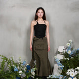 MIRAMON FLARED SKIRT (GREEN)