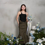 LULLABY HALTER TOP (BLACK)
