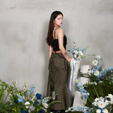 MIRAMON FLARED SKIRT (GREEN)