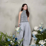 LUFT PANTS (GREY BLUE STRIPES)