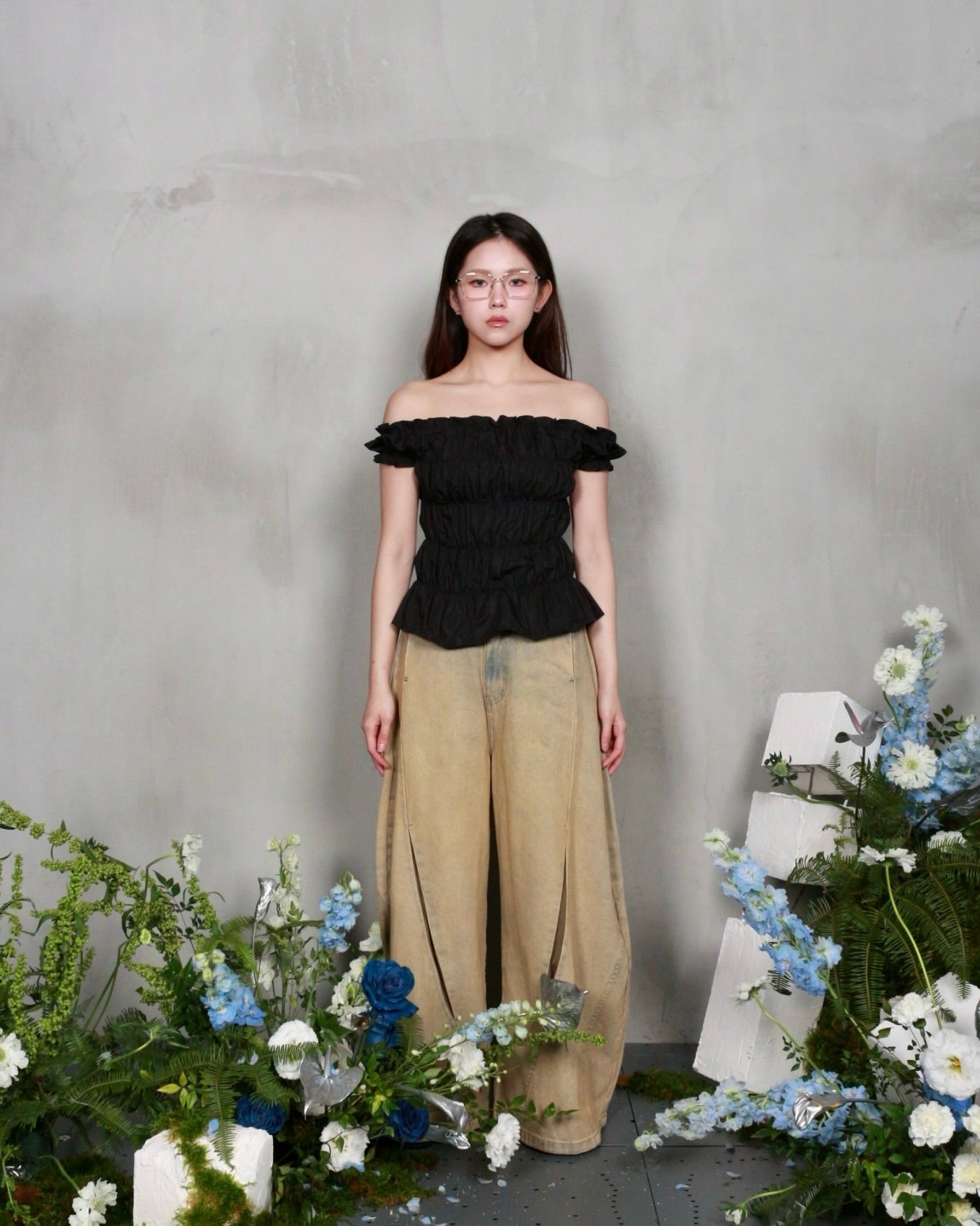 【BUNNYHILL CONCEPT】DAWSEY TOP (BLACK)