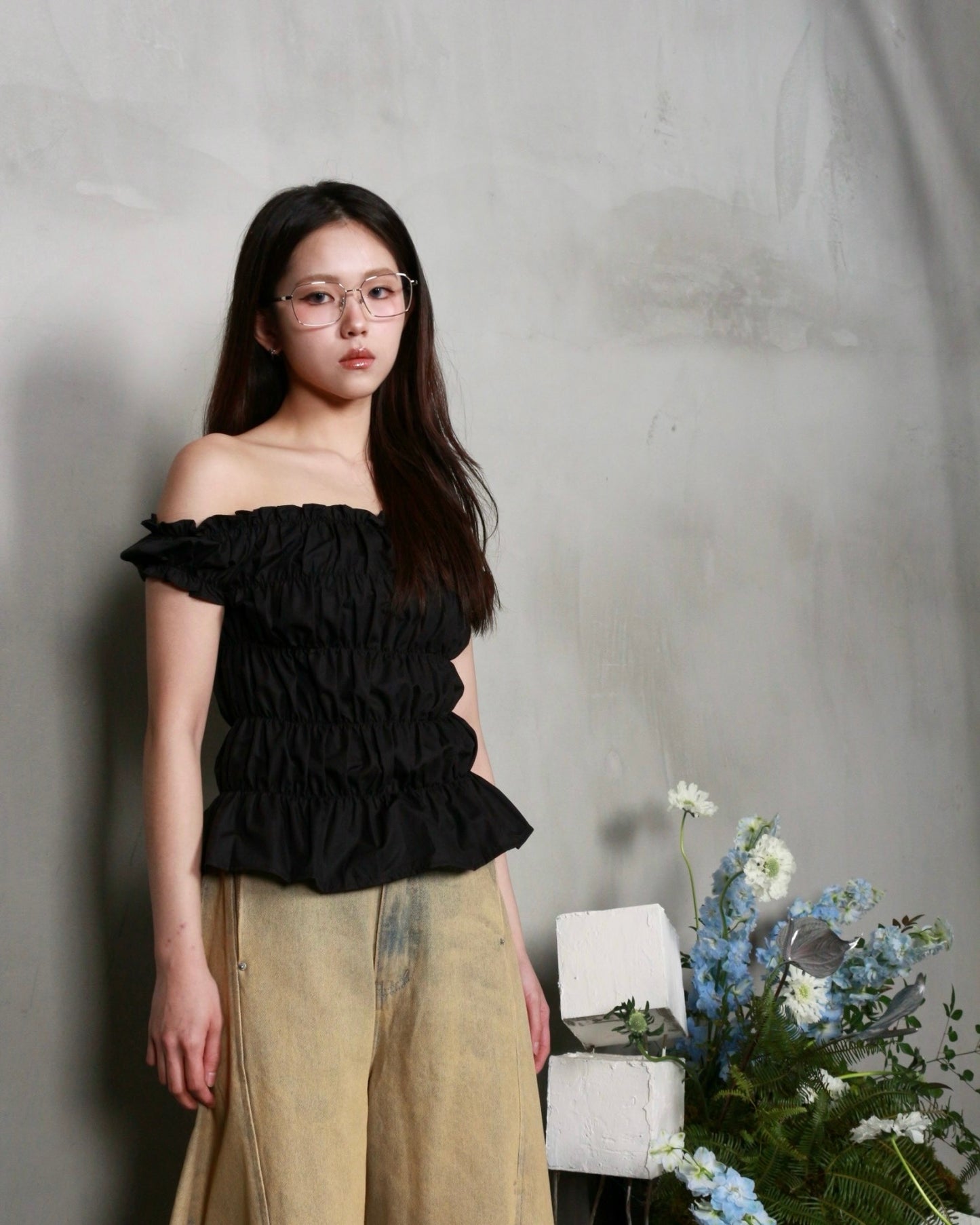 【BUNNYHILL CONCEPT】DAWSEY TOP (BLACK)