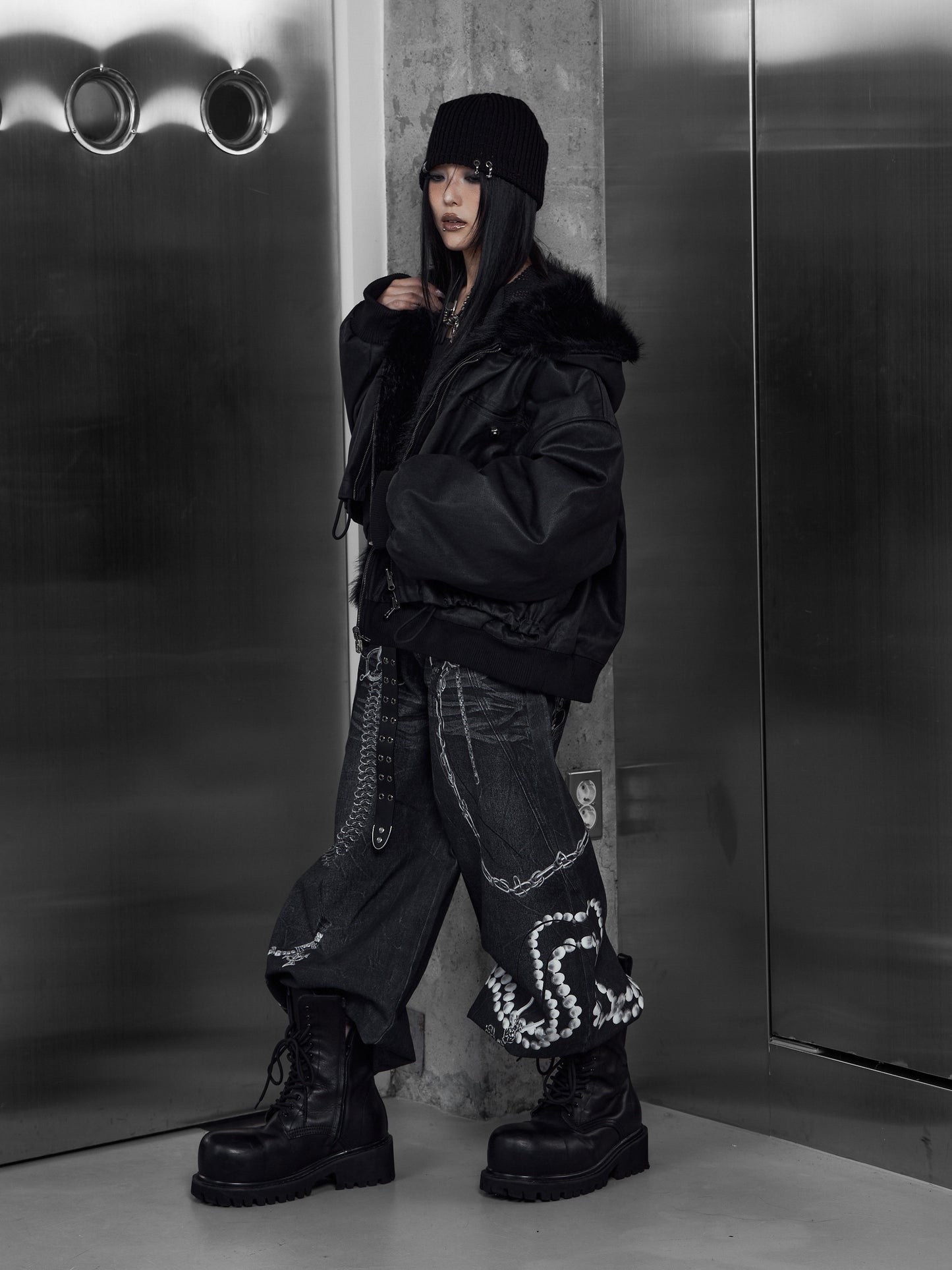 【ROSEN KREUZ】3D RELIC ARCHIVE TROUSERS (BLACK)