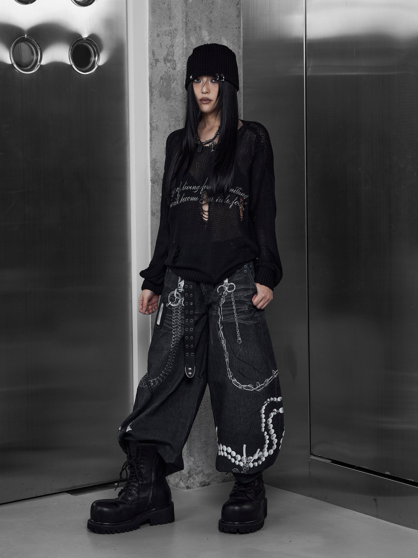 【ROSEN KREUZ】3D RELIC ARCHIVE TROUSERS (BLACK)