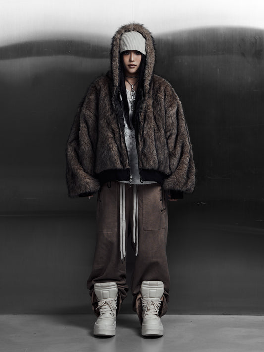 【ROSEN KREUZ】EYELET EDGE Set-Up LAYERED SWEAT PANTS （BEIGE)