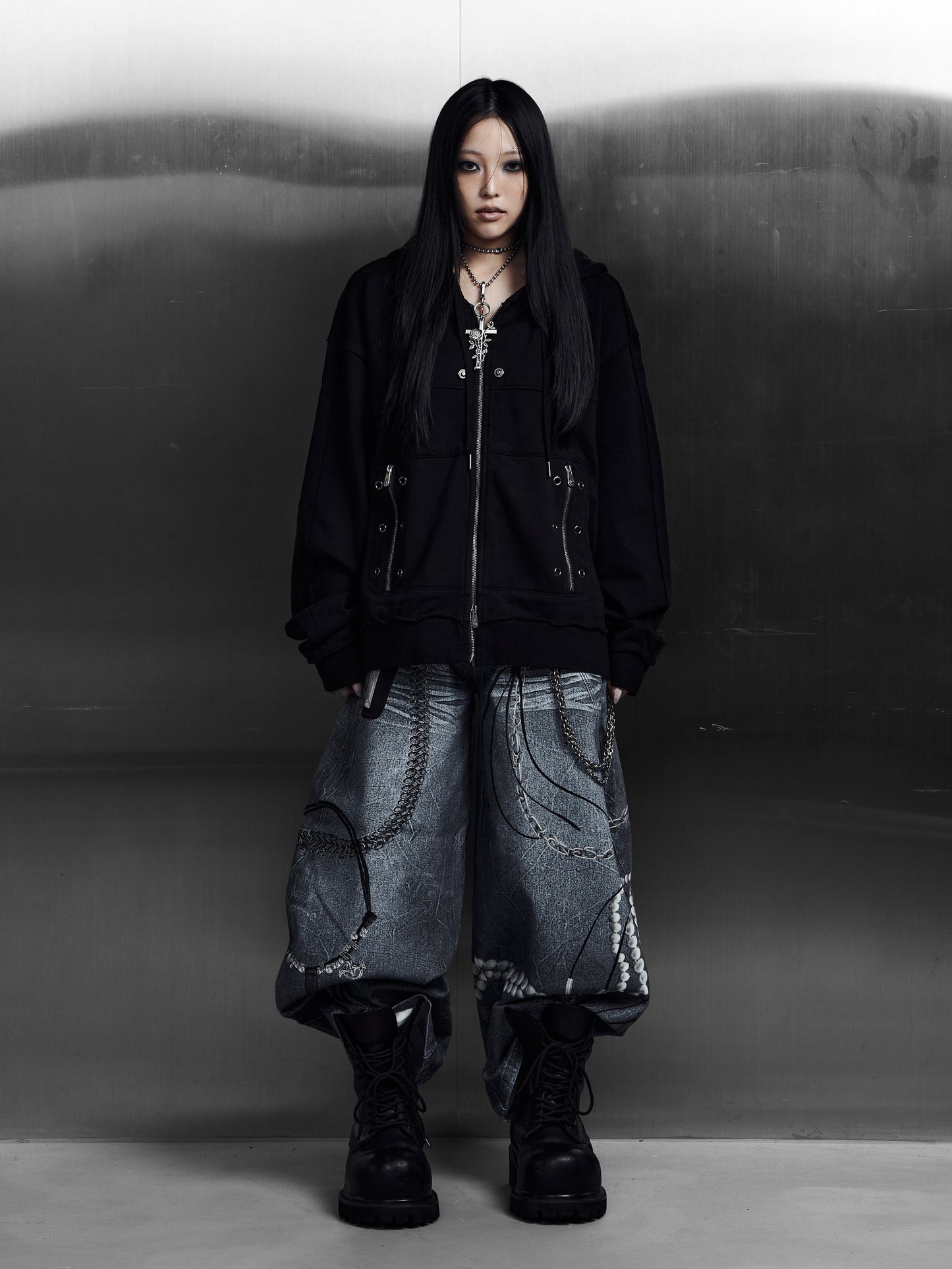 【ROSEN KREUZ】3D RELIC ARCHIVE TROUSERS (BLUE)