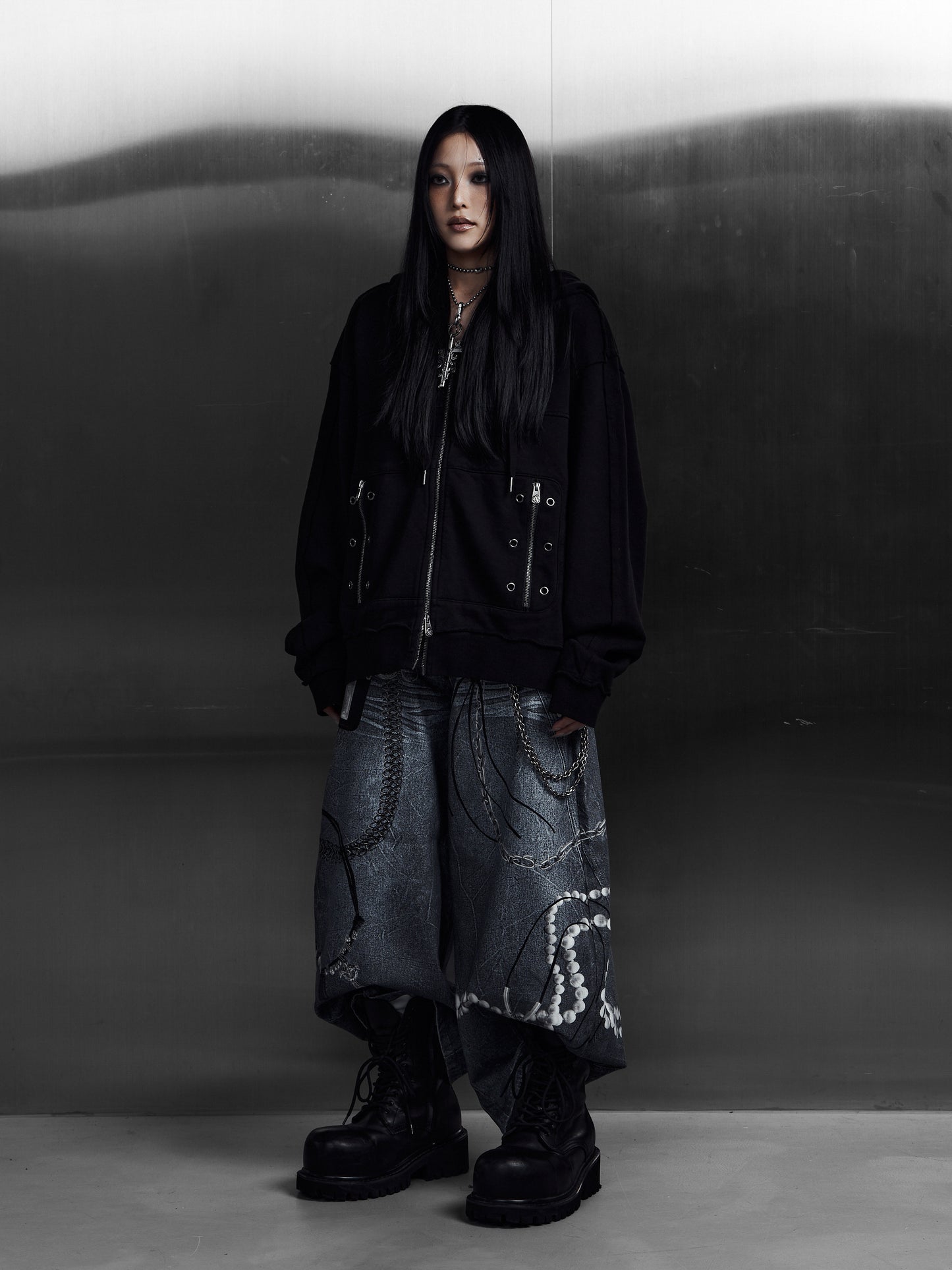 【ROSEN KREUZ】3D RELIC ARCHIVE TROUSERS (BLUE)