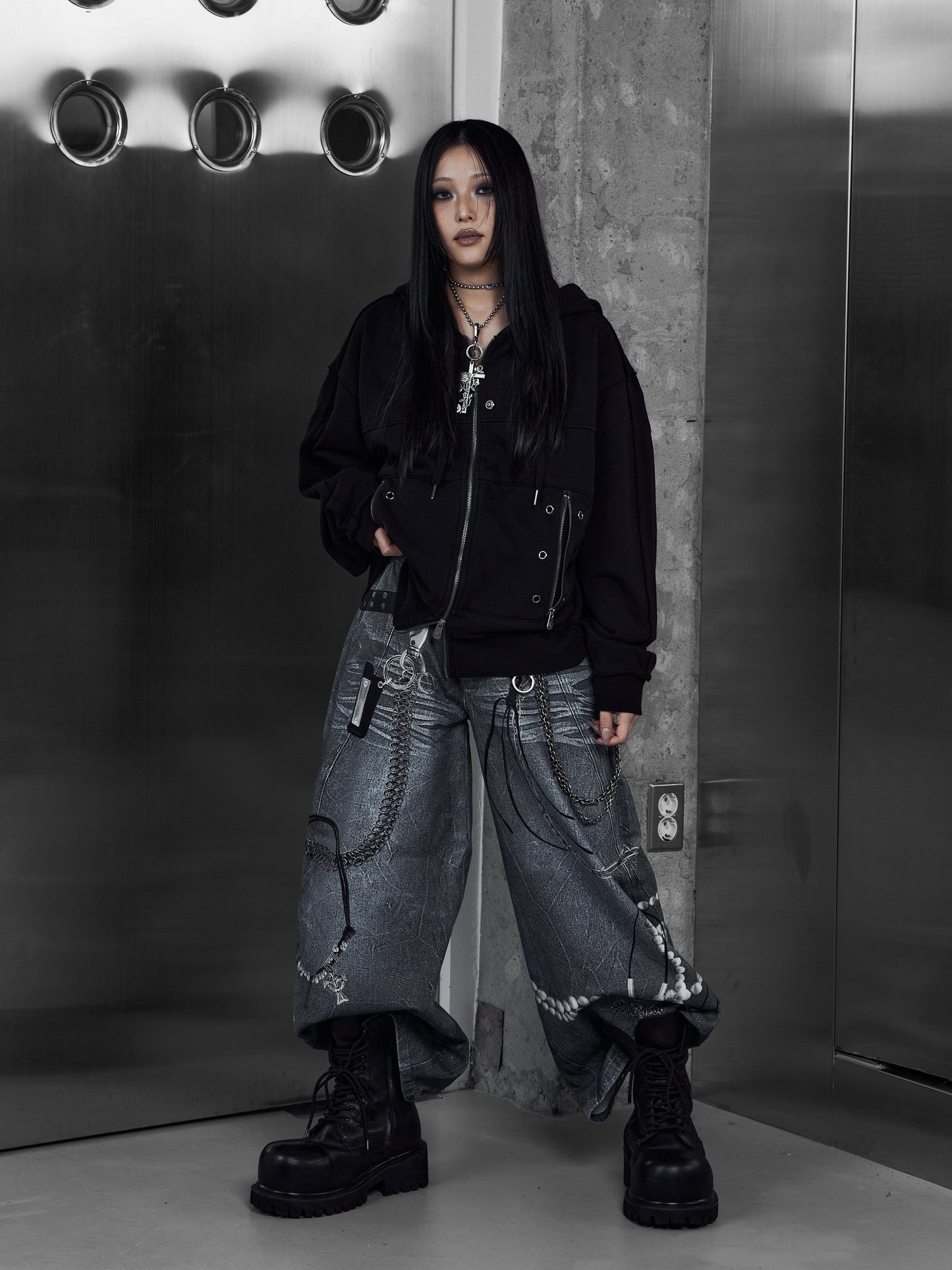 【ROSEN KREUZ】3D RELIC ARCHIVE TROUSERS (BLUE)