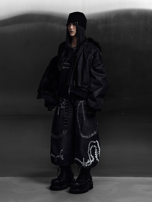 【ROSEN KREUZ】3D RELIC ARCHIVE TROUSERS (BLACK)