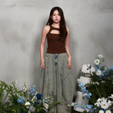 CONRAD SLEEVELESS TOP (BROWN)