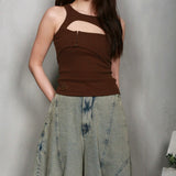 CONRAD SLEEVELESS TOP (BROWN)
