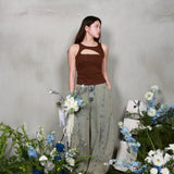 CONRAD SLEEVELESS TOP (BROWN)