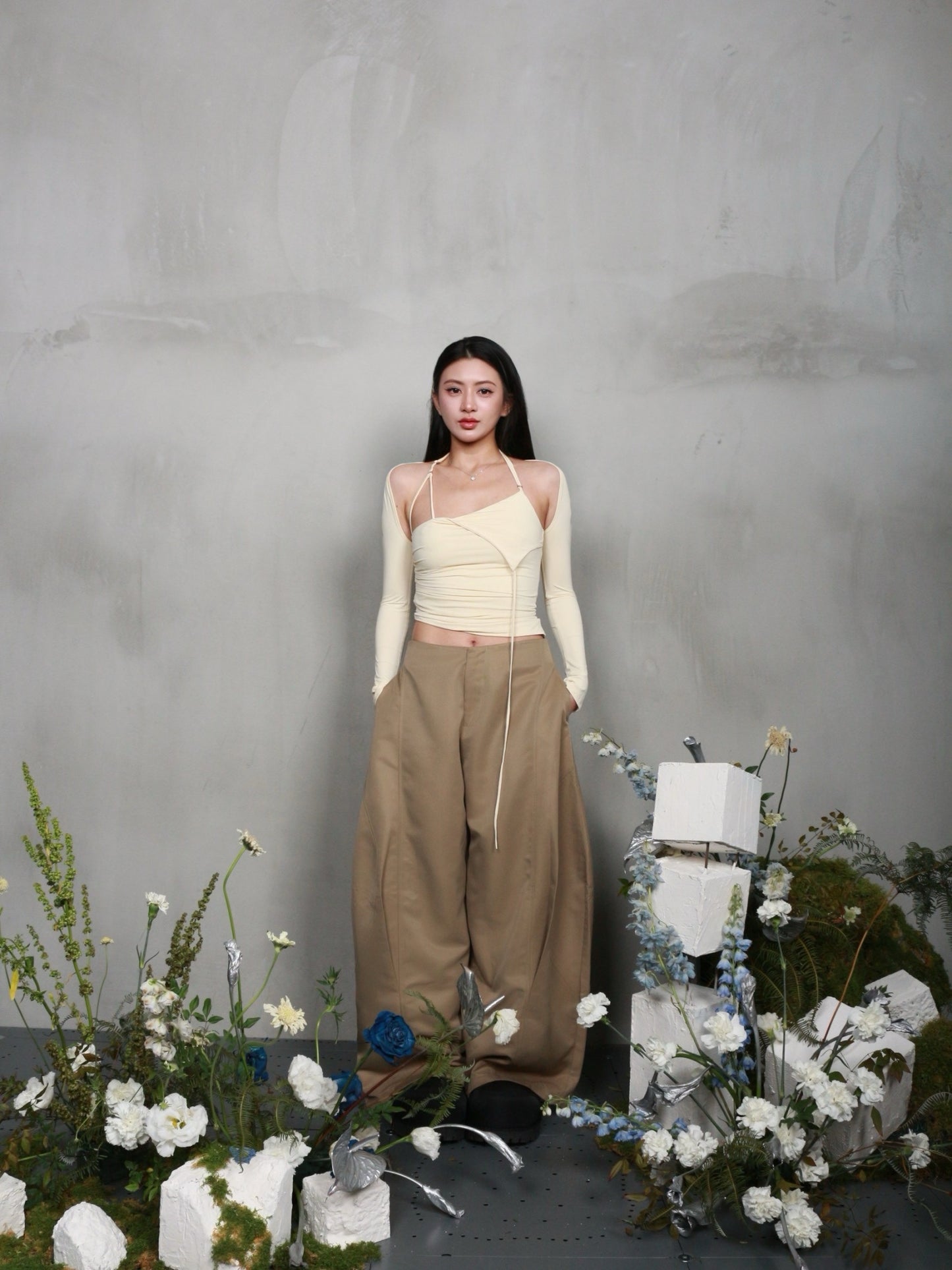 【BUNNYHILL CONCEPT】LUFT PANTS (CAPPUCCINO)