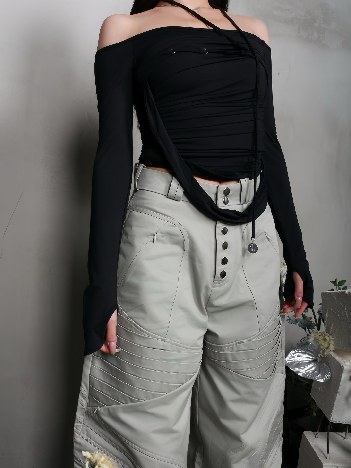 【BUNNYHILL CONCEPT】DESMOND PANTS (GREY)