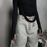 MELVIN LONG SLEEVE TOP (BLACK)