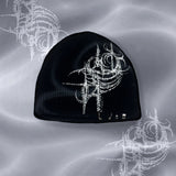 1 OF 1 HANDPAINTED BEANIE 004