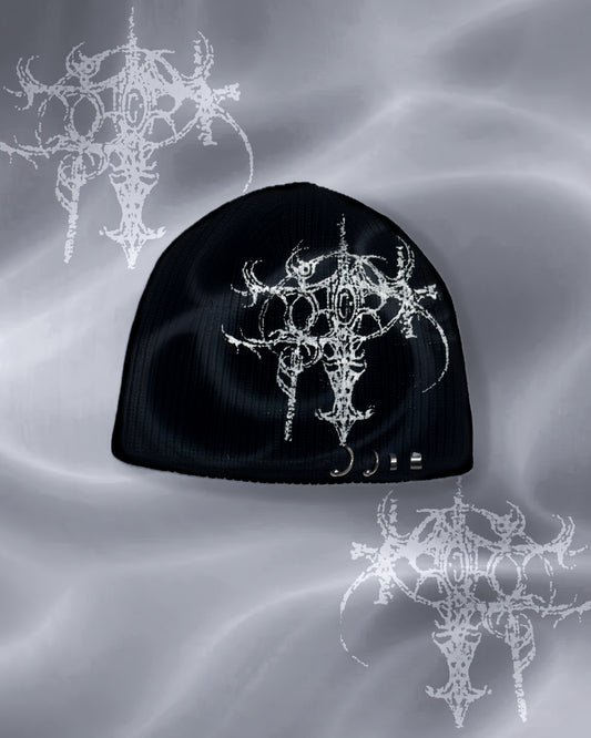 1 OF 1 HANDPAINTED BEANIE 005
