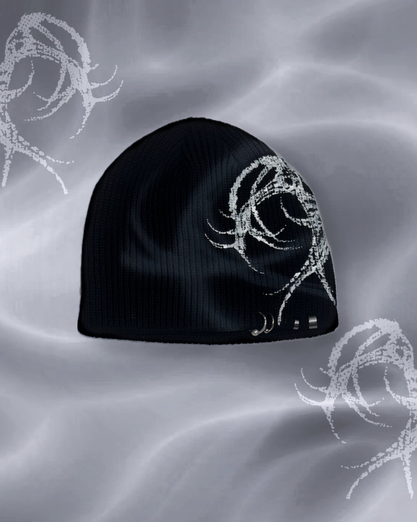 1 OF 1 HANDPAINTED BEANIE 006