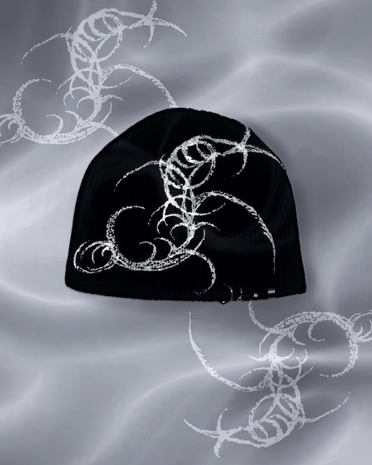 1 OF 1 HANDPAINTED BEANIE 007