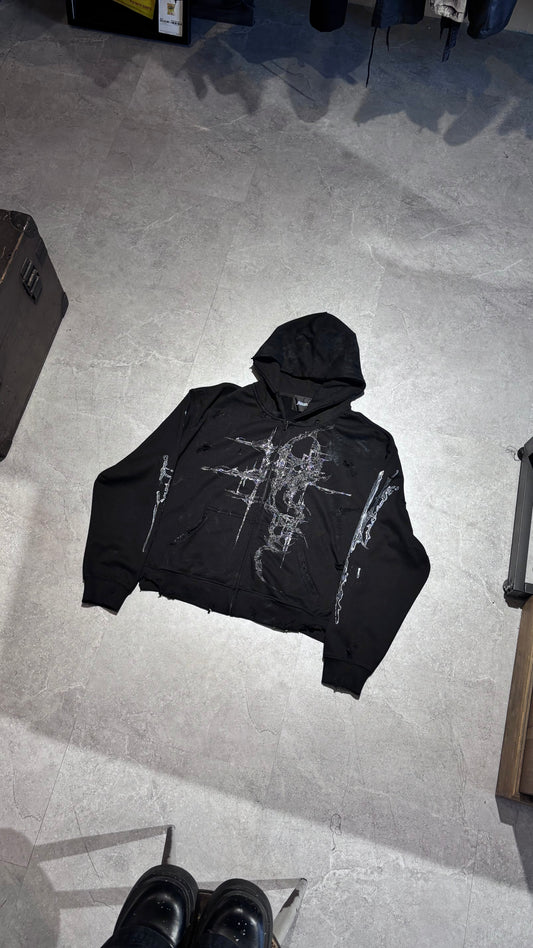 【XIVX】HANDMADE 1 OF 1 ZIP UP V-III