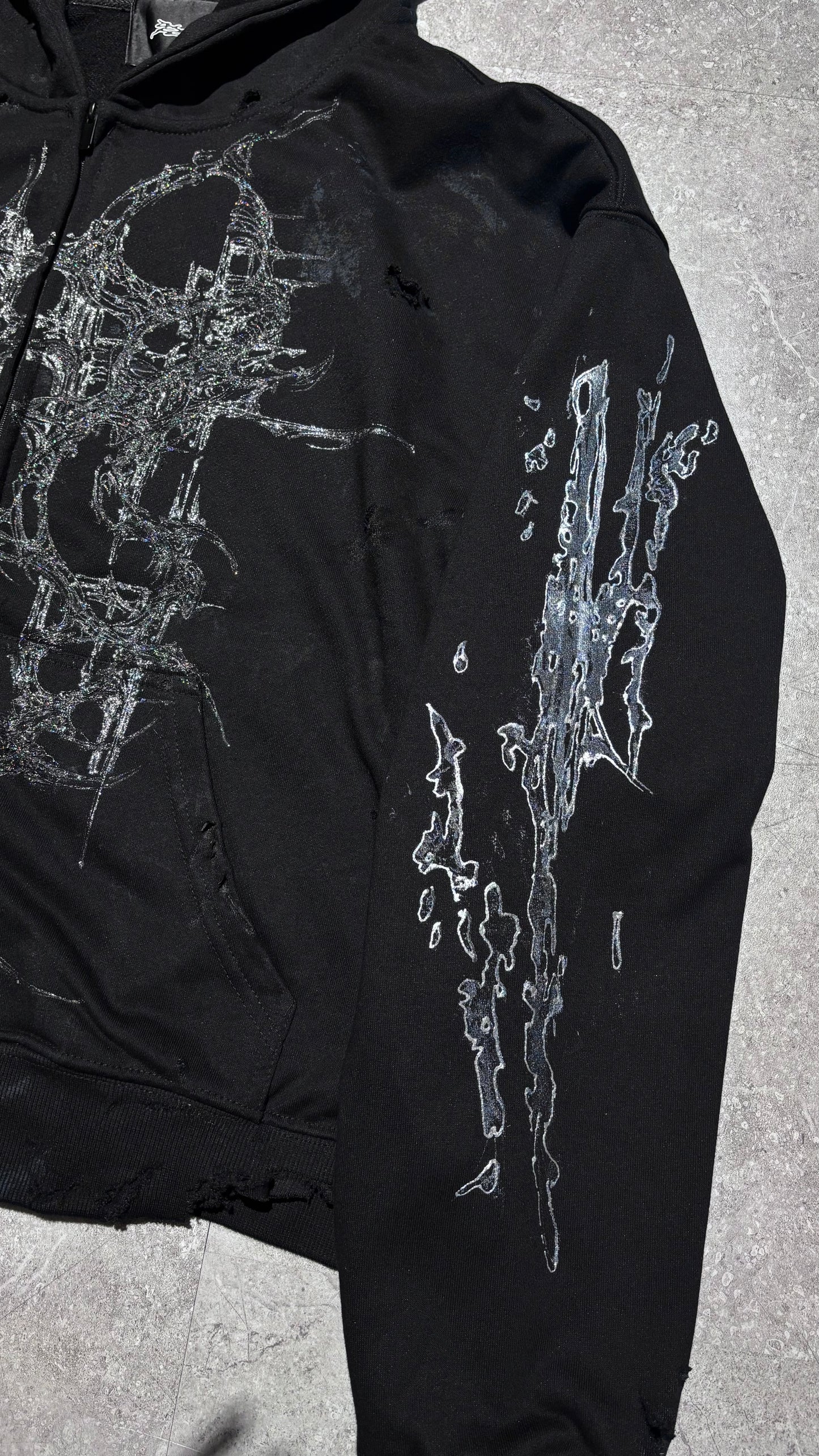 【XIVX】HANDMADE 1 OF 1 ZIP UP V-III