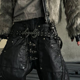 Gray Fur Crop Jacket