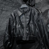 17.dhc 1 of 1 hand painted leather biker jacket