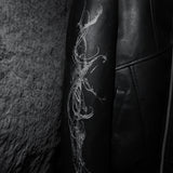 17.dhc 1 of 1 hand painted leather biker jacket
