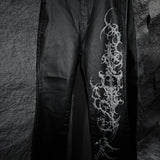 17.dhc 1 of 1 hand painted waxed denim