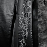 17.dhc 1 of 1 hand painted waxed denim