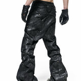 Dark Knight Flare Waxed Pants