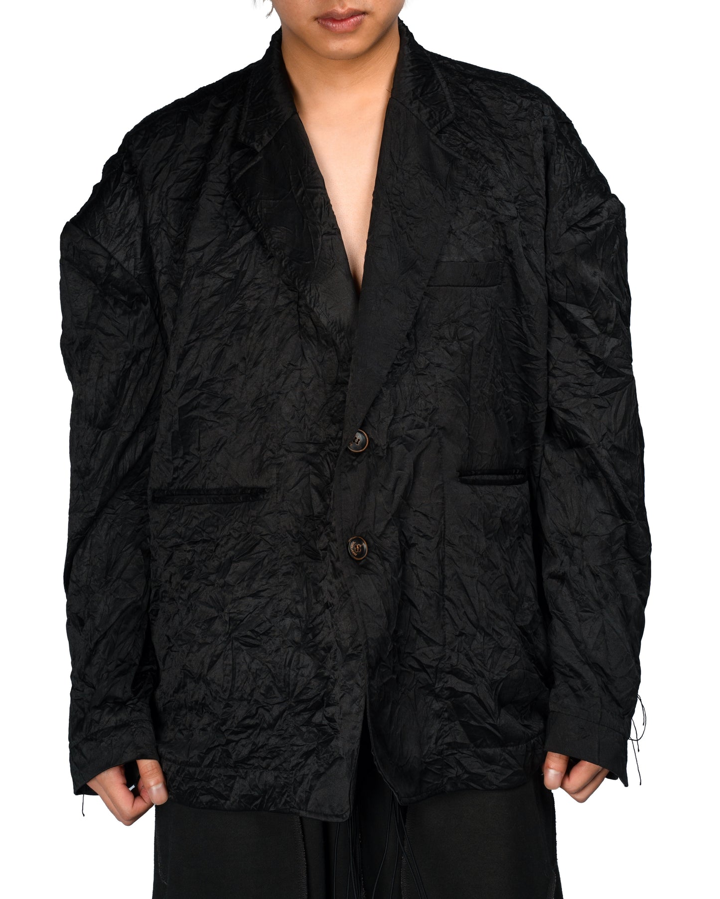 【ASPARAGUS】Pleats back string jacket